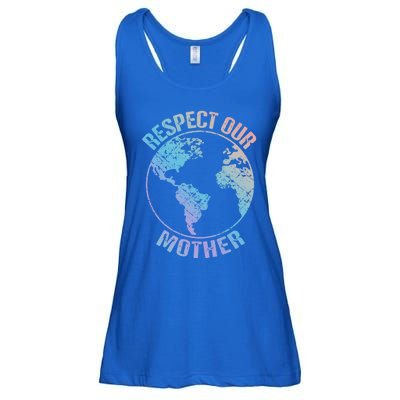 Sustainability And Respect Our Mother Funny Gift Ladies Essential Flowy Tank