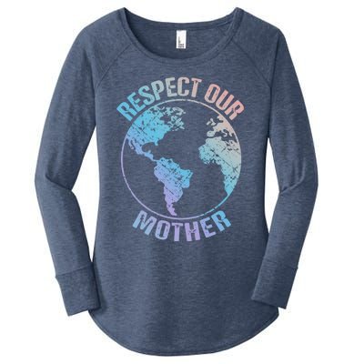 Sustainability And Respect Our Mother Funny Gift Women's Perfect Tri Tunic Long Sleeve Shirt