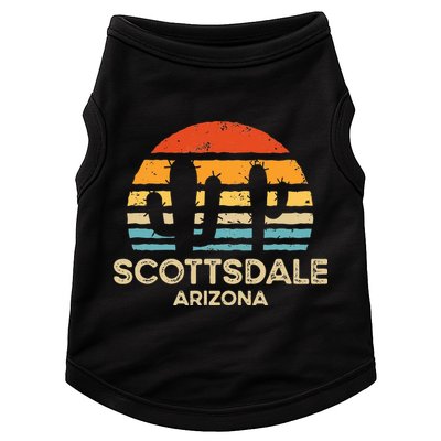 Scottsdale Arizona Retro Sunset Doggie Tank