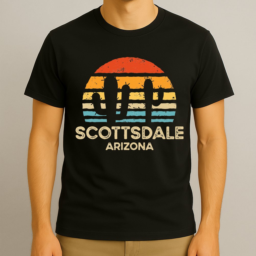 Scottsdale Arizona Retro Sunset T-Shirt