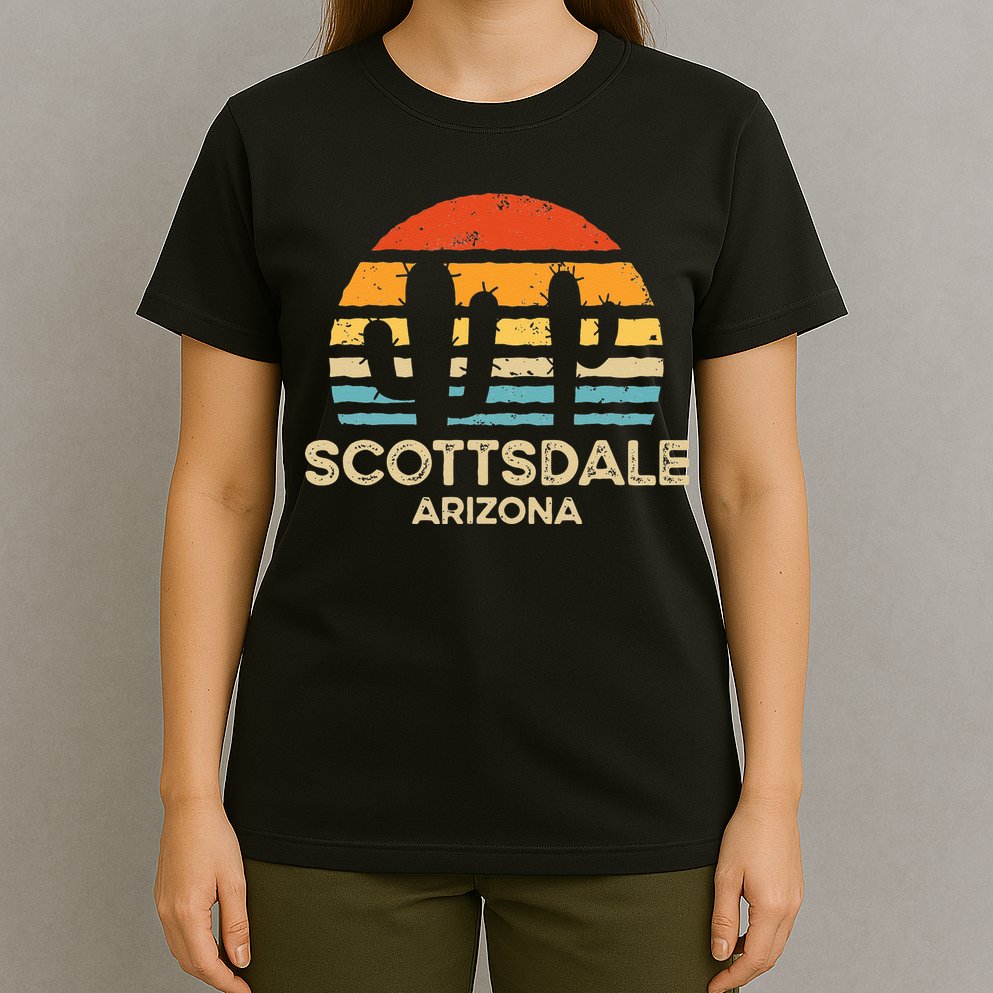 Scottsdale Arizona Retro Sunset T-Shirt