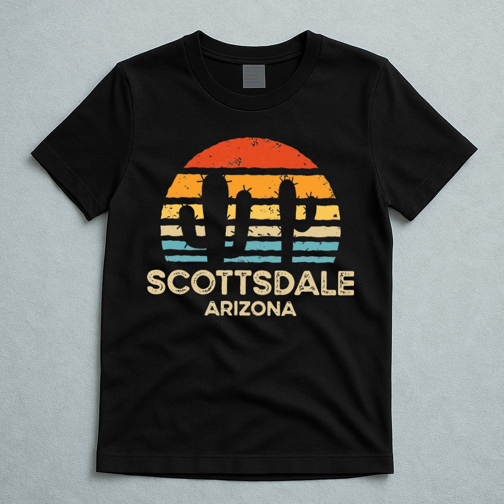 Scottsdale Arizona Retro Sunset T-Shirt
