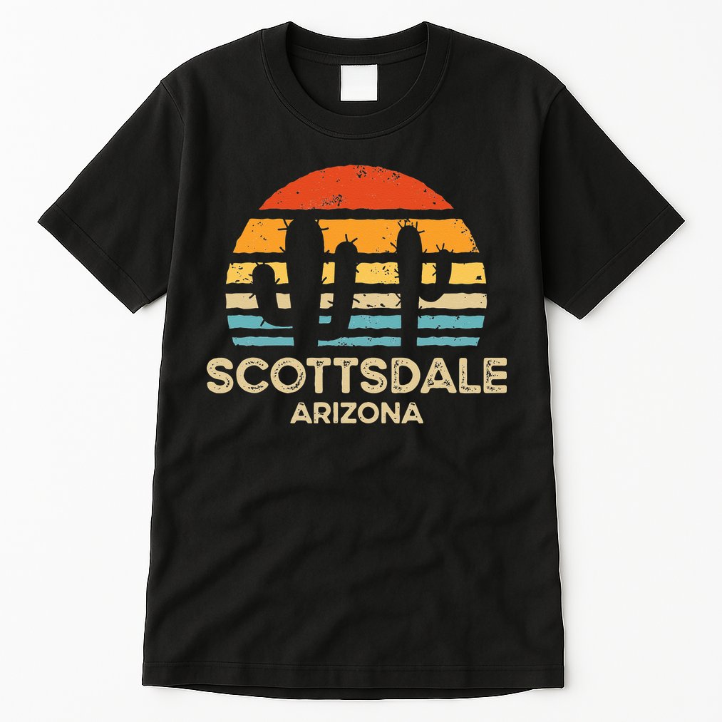 Scottsdale Arizona Retro Sunset Tall T-Shirt