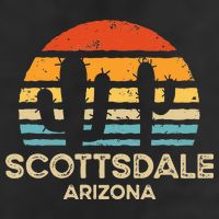 Scottsdale Arizona Retro Sunset Adult Drive Performance Visor