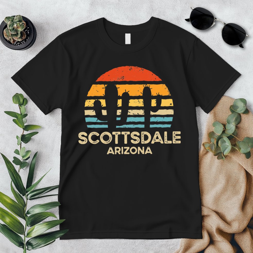 Scottsdale Arizona Retro Sunset Premium T-Shirt