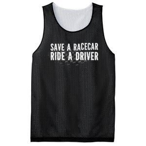 Save A Racecar Ride A Driver Mesh Reversible Basketball Jersey Tank