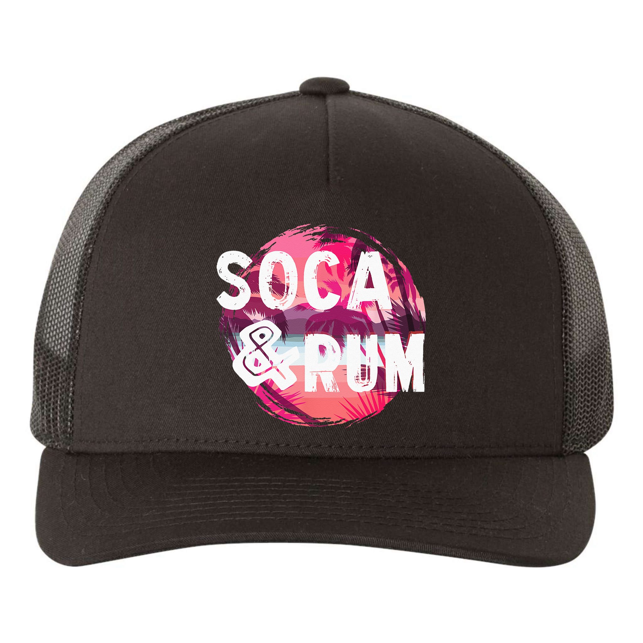 Soca And Rum Music Lover And Drinker Yupoong Adult 5-Panel Trucker Hat