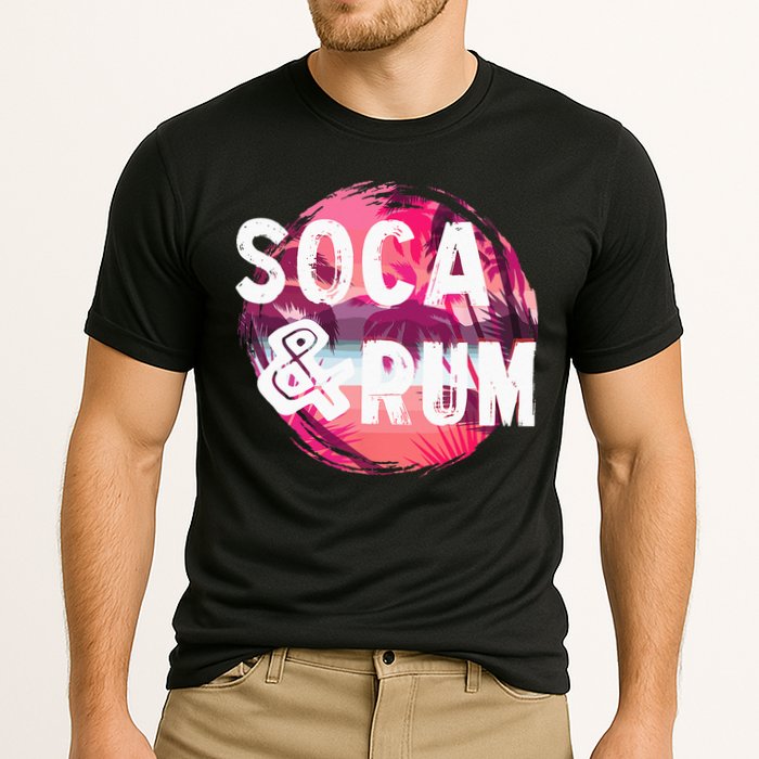 Soca And Rum Music Lover And Drinker Performance Shirt