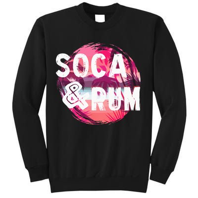 Soca And Rum Music Lover And Drinker Sweatshirt