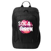 Soca And Rum Music Lover And Drinker City Backpack
