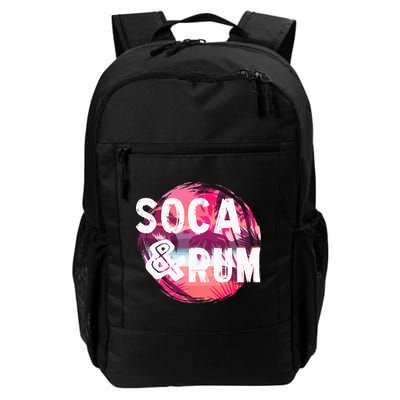 Soca And Rum Music Lover And Drinker Backpack