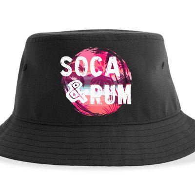 Soca And Rum Music Lover And Drinker Sustainable Bucket Hat