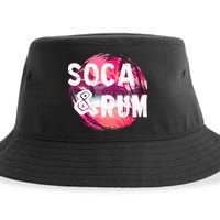Soca And Rum Music Lover And Drinker Sustainable Bucket Hat