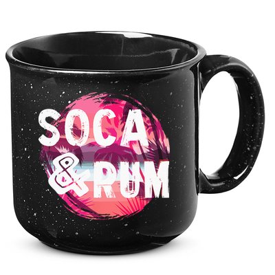 Soca And Rum Music Lover And Drinker 15oz Campfire Ceramic Mug