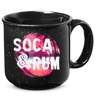 Soca And Rum Music Lover And Drinker 15oz Campfire Ceramic Mug