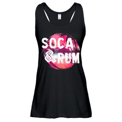 Soca And Rum Music Lover And Drinker Ladies Essential Flowy Tank
