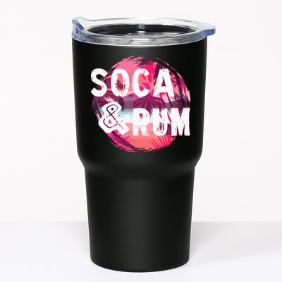 Soca And Rum Music Lover And Drinker Tumbler