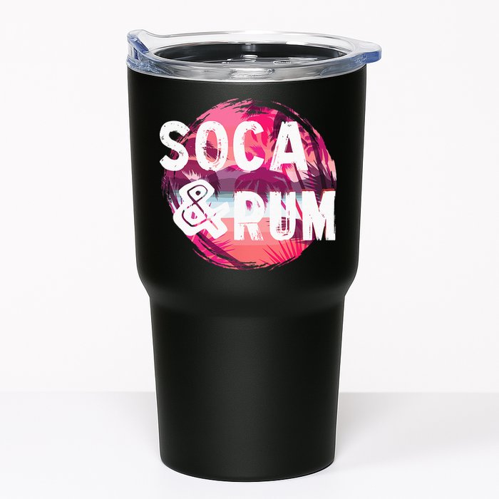 Soca And Rum Music Lover And Drinker Tumbler