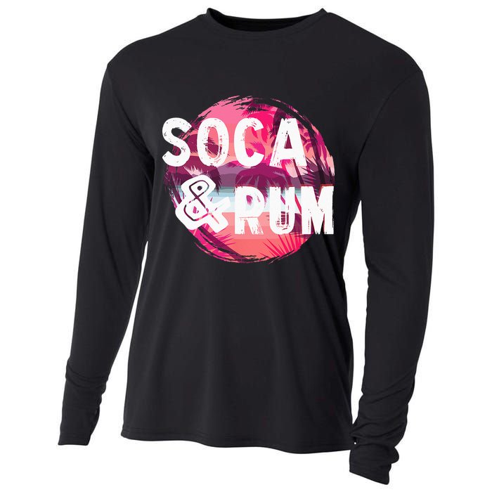 Soca And Rum Music Lover And Drinker Cooling Performance Long Sleeve Crew
