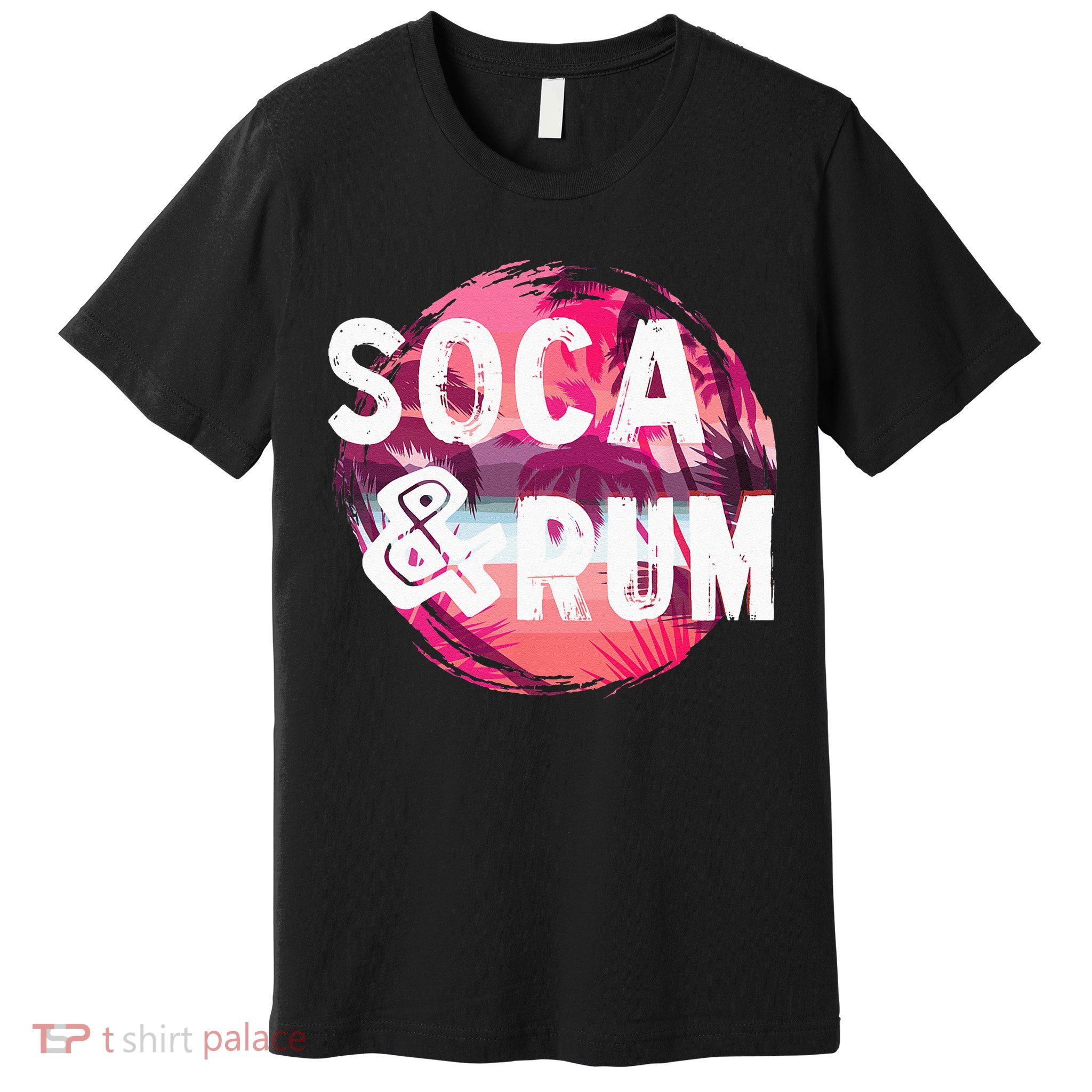 Soca And Rum Music Lover And Drinker Premium T-Shirt
