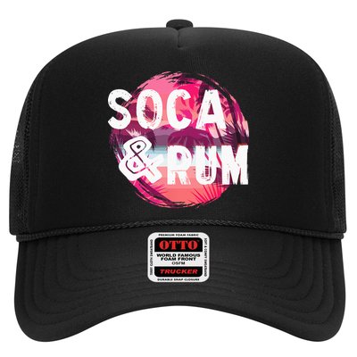 Soca And Rum Music Lover And Drinker Trucker Hat
