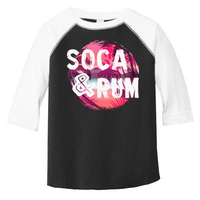 Soca And Rum Music Lover And Drinker Toddler Fine Jersey T-Shirt