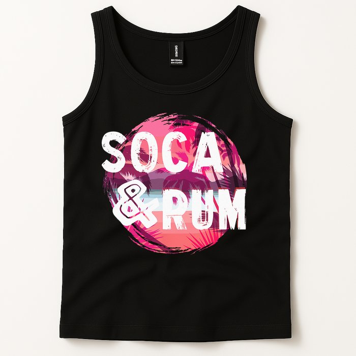Soca And Rum Music Lover And Drinker Tank Top