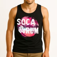 Soca And Rum Music Lover And Drinker Tank Top