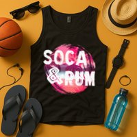 Soca And Rum Music Lover And Drinker Tank Top