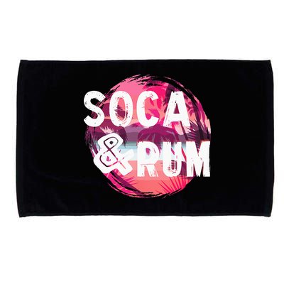 Soca And Rum Music Lover And Drinker Microfiber Hand Towel