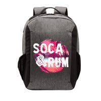 Soca And Rum Music Lover And Drinker Vector Backpack
