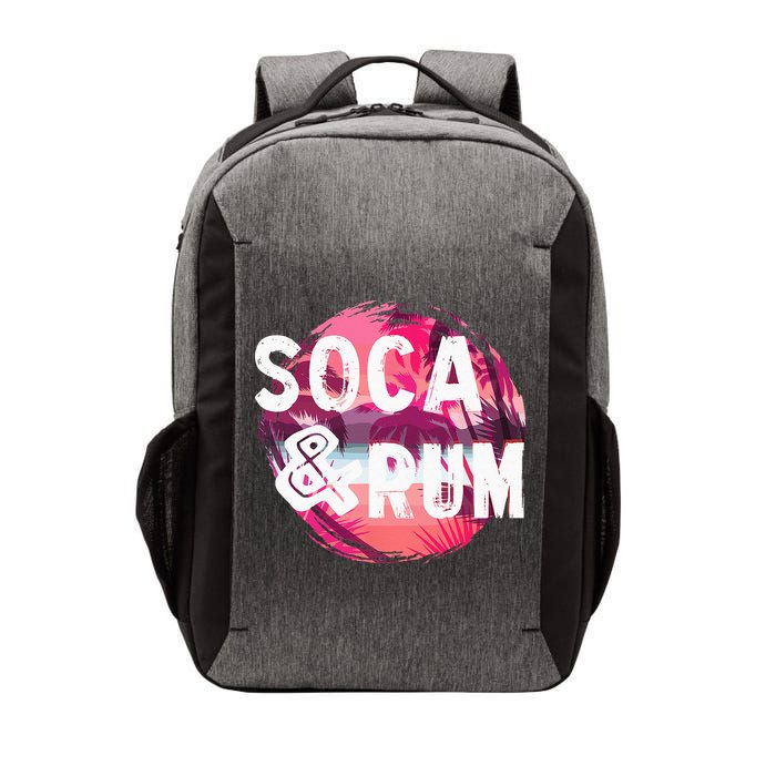 Soca And Rum Music Lover And Drinker Vector Backpack