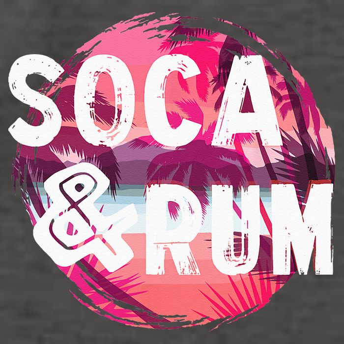 Soca And Rum Music Lover And Drinker Vector Backpack