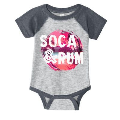 Soca And Rum Music Lover And Drinker Infant Baby Jersey Bodysuit