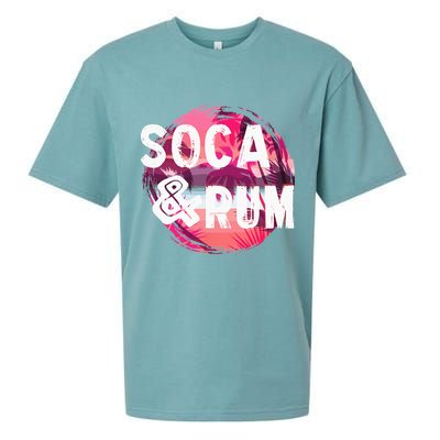 Soca And Rum Music Lover And Drinker Sueded Cloud Jersey T-Shirt