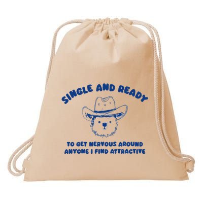 Single And Ready Drawstring Bag