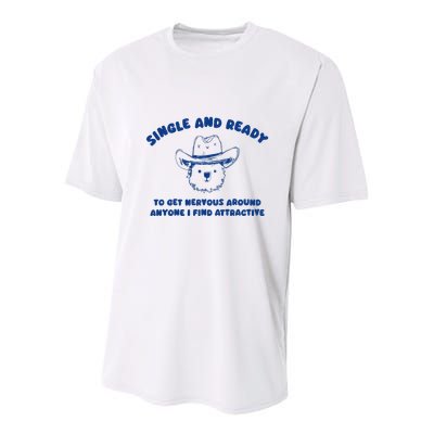 Single And Ready Youth Performance Sprint T-Shirt