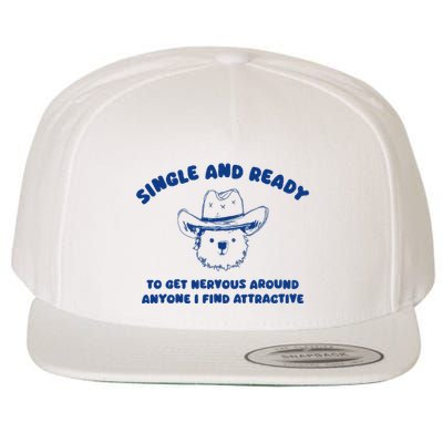 Single And Ready Wool Snapback Cap