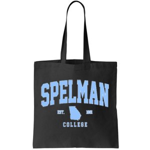 Spelman Arch Retro College Athletic Sports Outfits Tote Bag