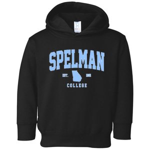 Spelman Arch Retro College Athletic Sports Outfits Toddler Hoodie