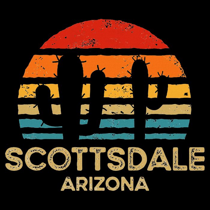 Scottsdale Arizona Retro Sunset T-Shirt