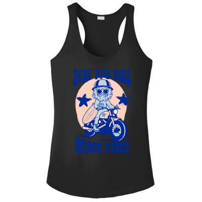 Surf And Ride Beach Vibes Ladies PosiCharge Competitor Racerback Tank