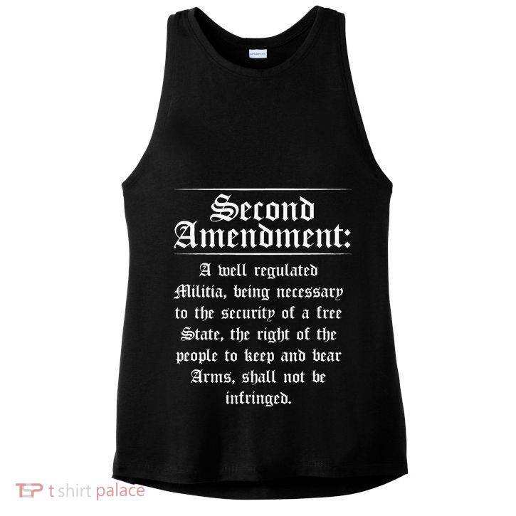 Second Amendment Rights Proud 2a Pro Gun Rights American Ladies PosiCharge Tri-Blend Wicking Tank