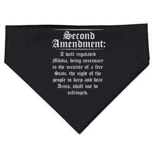 Second Amendment Rights Proud 2a Pro Gun Rights American USA-Made Doggie Bandana