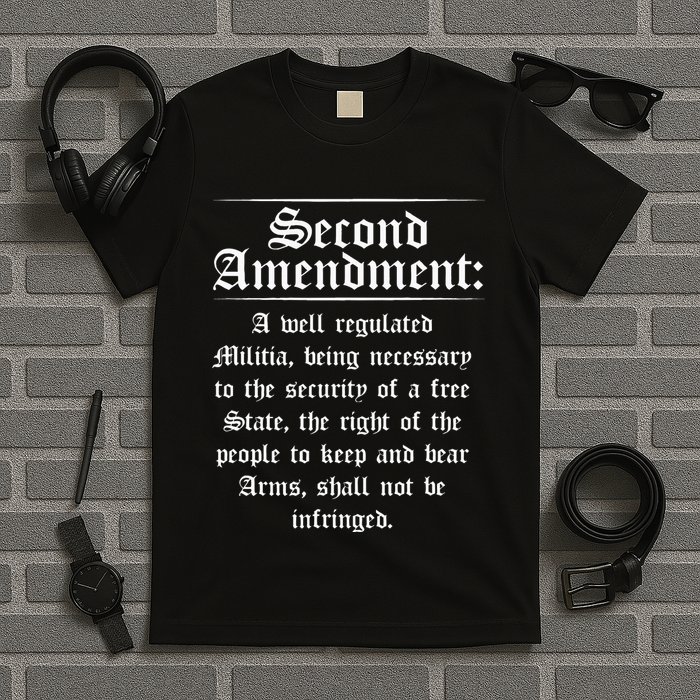 Second Amendment Rights Proud 2a Pro Gun Rights American T-Shirt