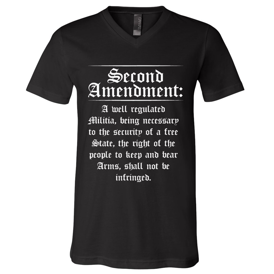 Second Amendment Rights Proud 2a Pro Gun Rights American V-Neck T-Shirt