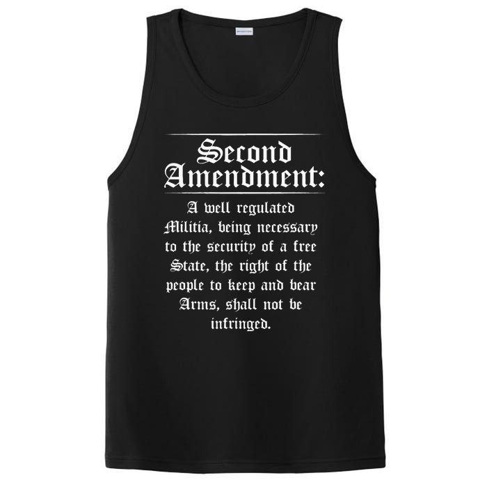 Second Amendment Rights Proud 2a Pro Gun Rights American PosiCharge Competitor Tank