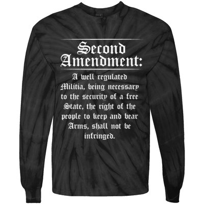 Second Amendment Rights Proud 2a Pro Gun Rights American Tie-Dye Long Sleeve Shirt