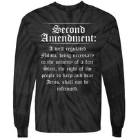 Second Amendment Rights Proud 2a Pro Gun Rights American Tie-Dye Long Sleeve Shirt