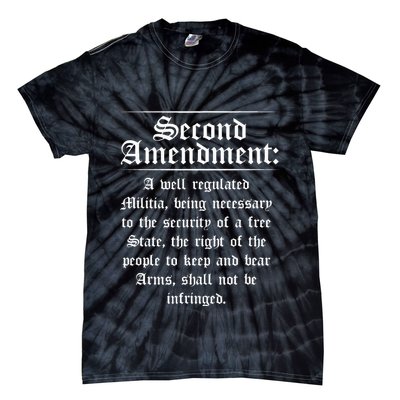 Second Amendment Rights Proud 2a Pro Gun Rights American Tie-Dye T-Shirt